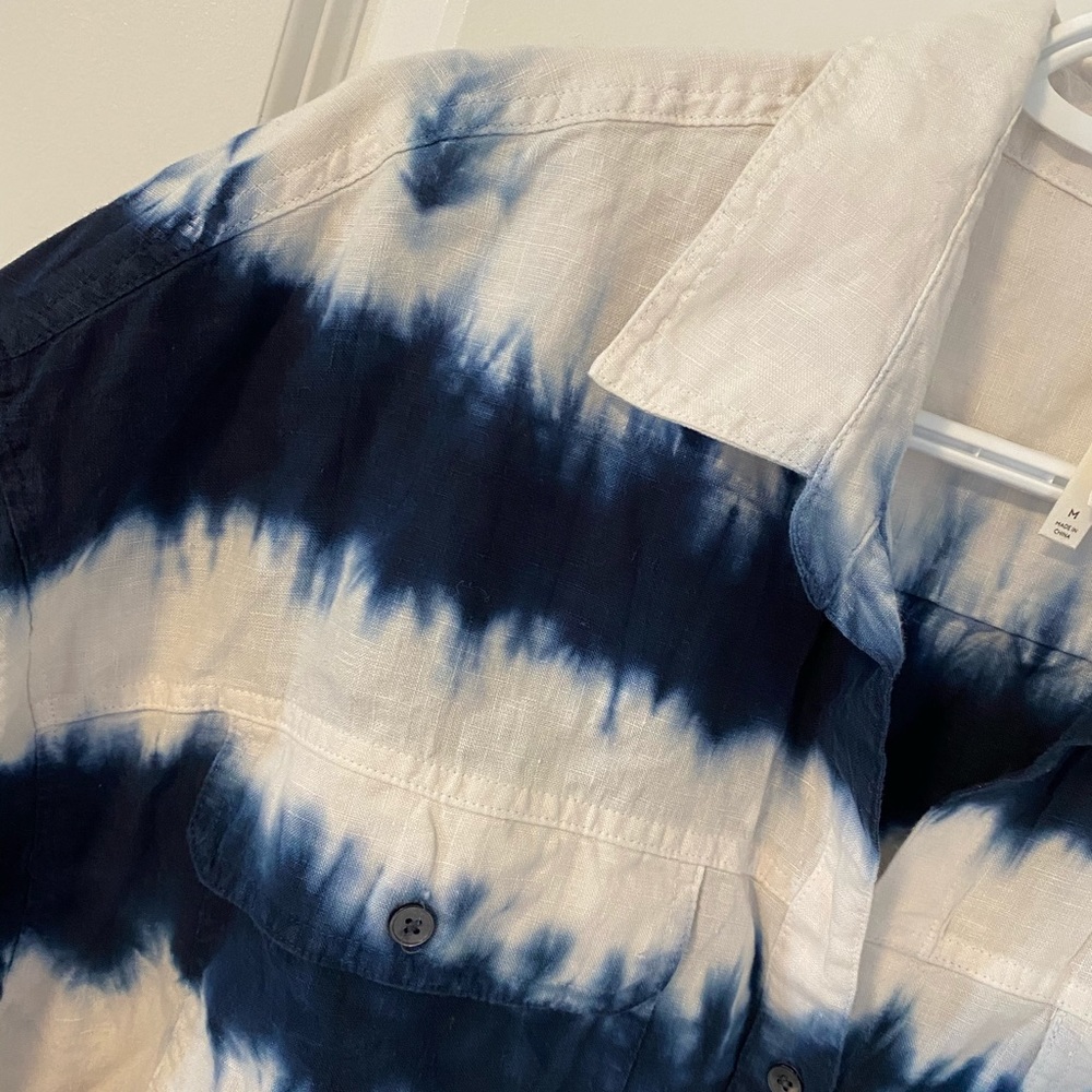 NWT The Group Babaton 100% Linen Utility Shirt - Picture 8 of 10